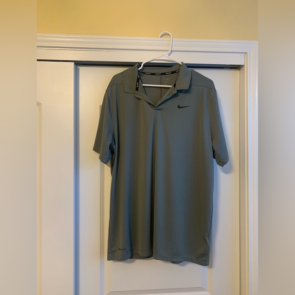 Nike Men's Gray Polo Shirt XL
